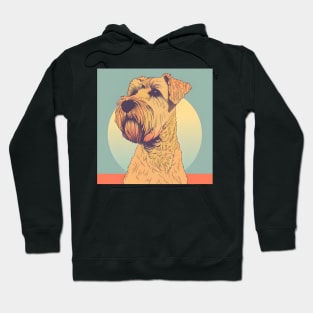 70s Soft-coated Wheaten Terrier Vibes: Pastel Pup Parade Hoodie